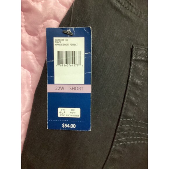 NWT Bandolino Mandie $54 Black Stretch Jeans Plus Size 22WS Women's Fall Winter - Picture 4 of 6